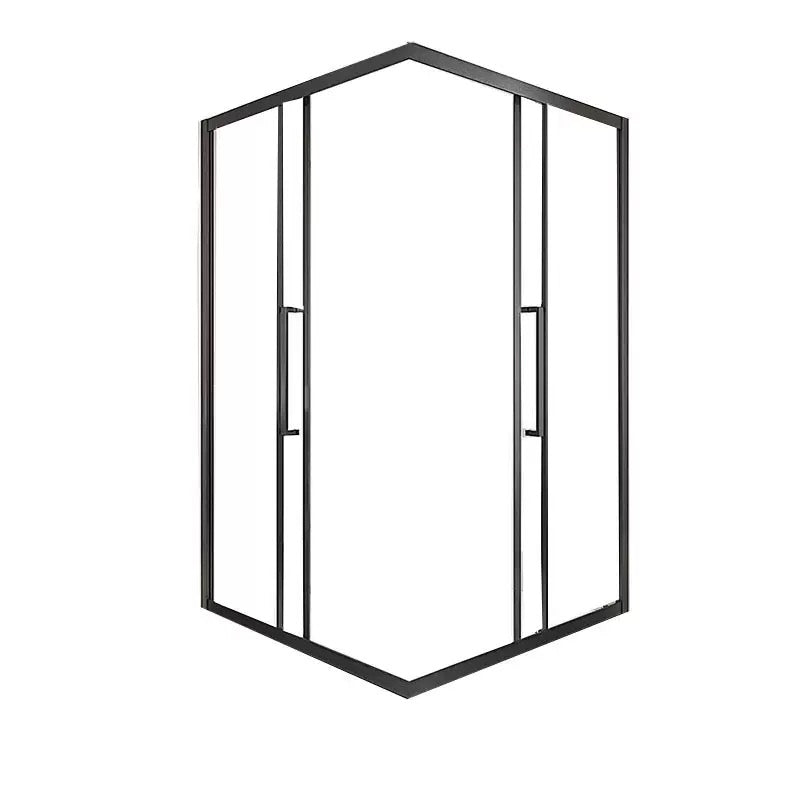 Aluminum Alloy Square Corner Shower Enclosure — Sliding Door Shower Room