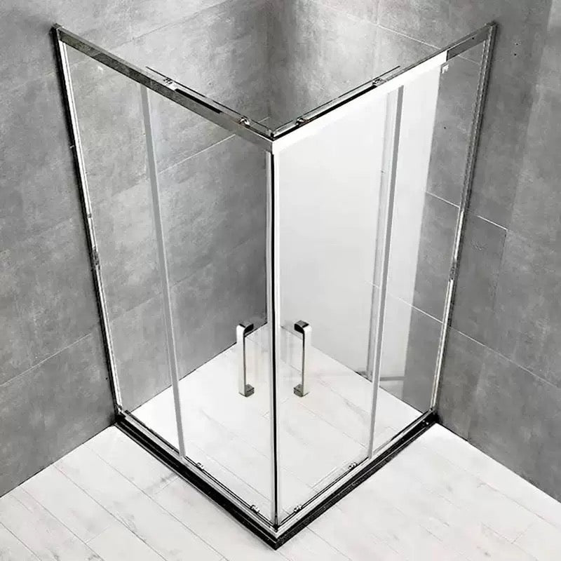 Aluminum Alloy Square Corner Shower Enclosure — Sliding Door Shower Room
