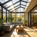 Aluminum Alloy Sunroom — Glass Roof & Full-Wall Glazing