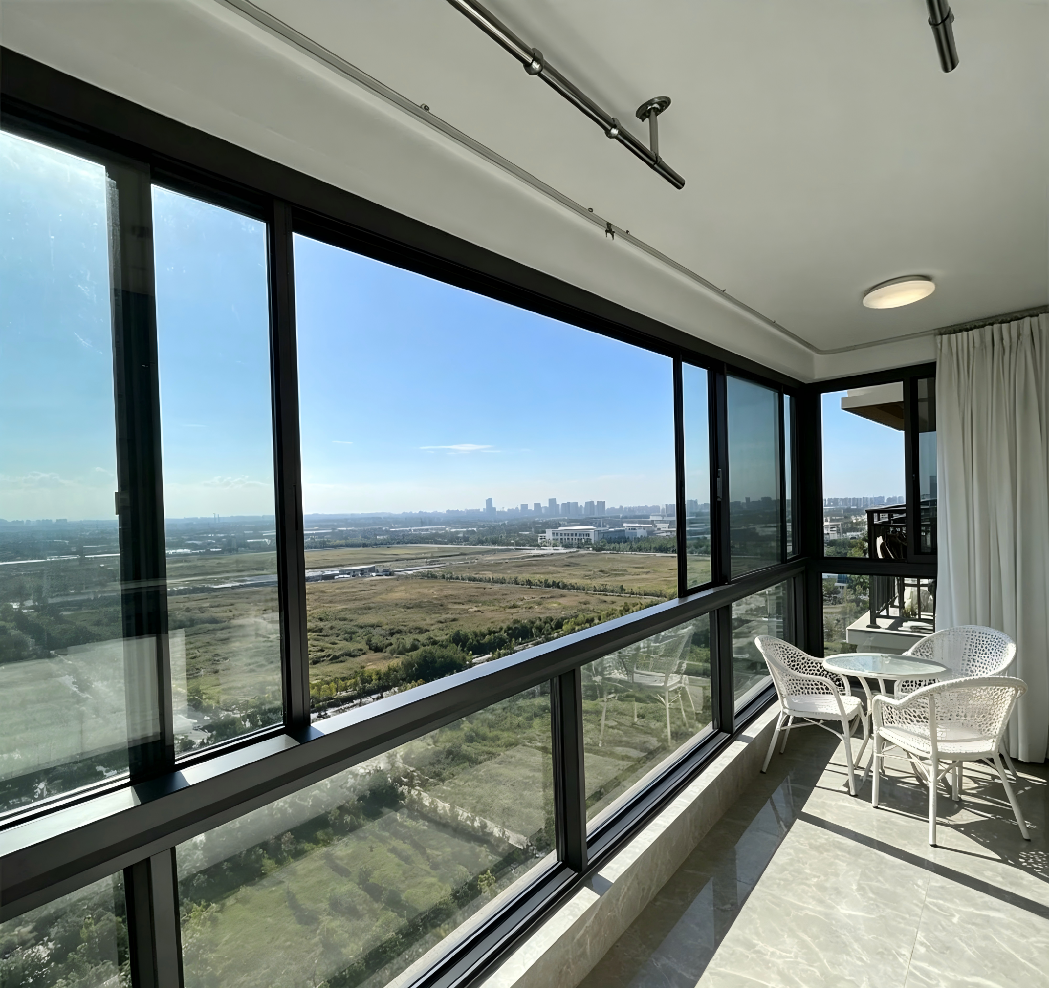 Aluminum Alloy Sliding Window — Slim Frame Panoramic Glass