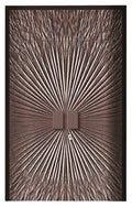 Aluminum Alloy Armored Entry Door — Starburst Texture & Minimalist Handle