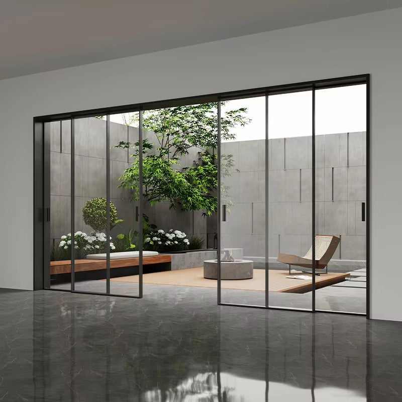 Aluminum Alloy Slim-Frame Full-Glass Sliding Door — Floor-to-Ceiling Panoramic Design