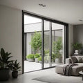 Aluminum Alloy Full-Glass Sliding Door — Indoor Wet & Dry Zone Partition